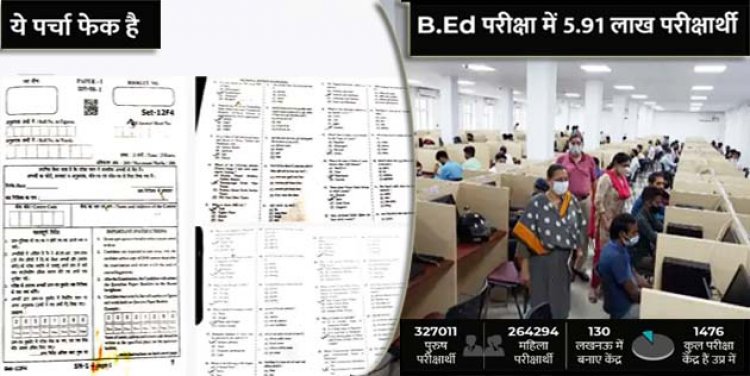 UP में BEd एग्जाम के बीच पर्चा आउट : साल्वर गैंग की युवती समेत दो गिरफ्तार, 75 जिलों में चल रही प्रवेश परीक्षा
