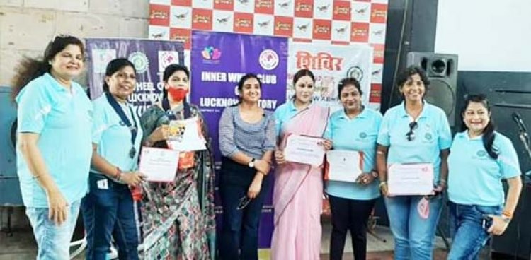 इनर व्हील क्लब ऑफ लखनऊ अभ्युदय व एक कोशिश ऐसी भी के द्वारा एसजीपीजीआई के सहयोग से रक्तदान शिविर का आयोजन  हुआ l