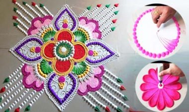 भावनाओं की अभिव्यक्ति है रंगोली
