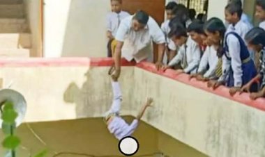 मिर्जापुर में स्कूल के प्रिंसिपल ने बच्चे को छत से उल्टा लटकाया, वायरल तस्वीर के बाद हुआ एक्शन
