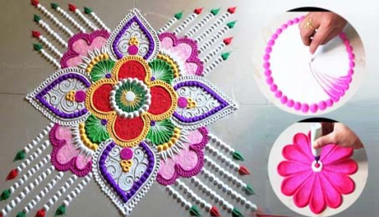 भावनाओं की अभिव्यक्ति है रंगोली