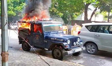 प्रदर्शन के दौरान पुलिस जीप में आग लगाने का मामला : कोर्ट ने जारी किया आदेश, मऊ भेजी जाएगी पुलिस टीम, अनिल की गिरफ्तारी पर पहले से 25 हजार का इनाम घोषित