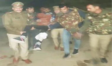 सनी हत्याकांड का था मुख्य आरोपी मुकेश जाट गिरफ्तार : पुलिस और बदमाश के बीच मुठभेड़,  25 हजार के इनामी को पैर में लगी गोली