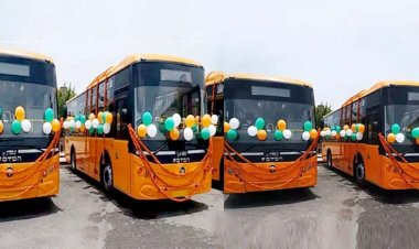 आगरा में आज शाम को 5 इलेक्ट्रिक बसों को दिखाया जाएगा ग्रीन सिग्नल :  सामान्य बसों के बराबर होगा किराया, 100 इलेक्ट्रिक एसी बसें चलाने की योजना