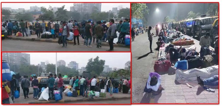 बिहार, उत्तर प्रदेश प्रवासी मजदूर कोविड ओमिक्रॉन के कारण मुंबई छोड़ रहे : बोले- लॉकडाउन लगा तो यहां भूखे मर जाएंगे