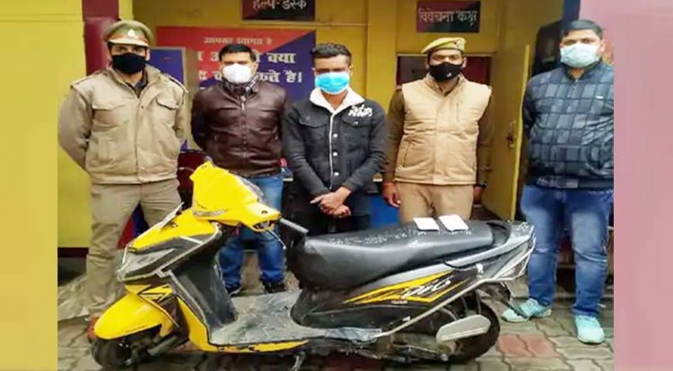 पुलिस की गिरफ्त में लुटेरा दीपक : सिपाही का बेटा कर रहा था लूटपाट, नशेबाजी के लिए करने लगा लूट, पत्नी भी सरकारी नौकर