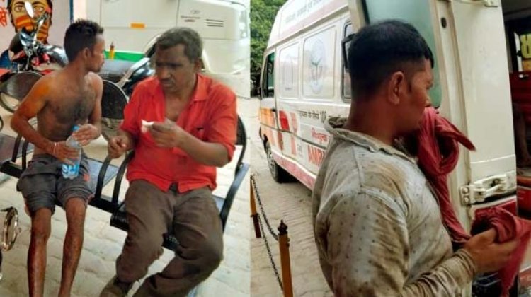 हरदोई जिले के बघौली थाना क्षेत्र में रेलवे ट्रैक पर काम करते समय फटा ऑक्सीजन सिलेंडर, दो रेल कर्मी समेत चार लोग घायल