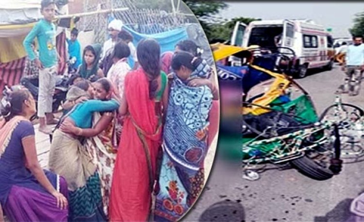 फतेहपुर में भीषण सड़क हादसा : टैंकर की टक्कर से ऑटो के परखच्चे उड़े, हादसे में 10 की मौत