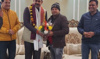भाजपा नोएडा महानगर के नवनिर्वाचित मंडल अध्यक्ष का भव्य स्वागत समारोह